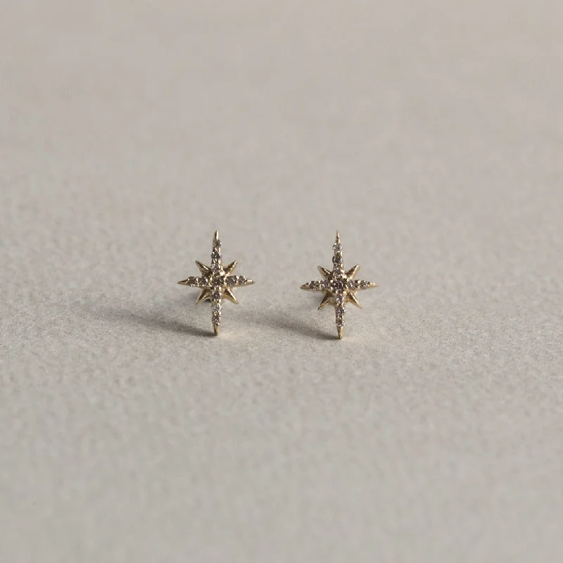 Ladies Enchanted Vine Earrings -Ladies Earrings with Blue Pectolite-Starburst Stud Earrings