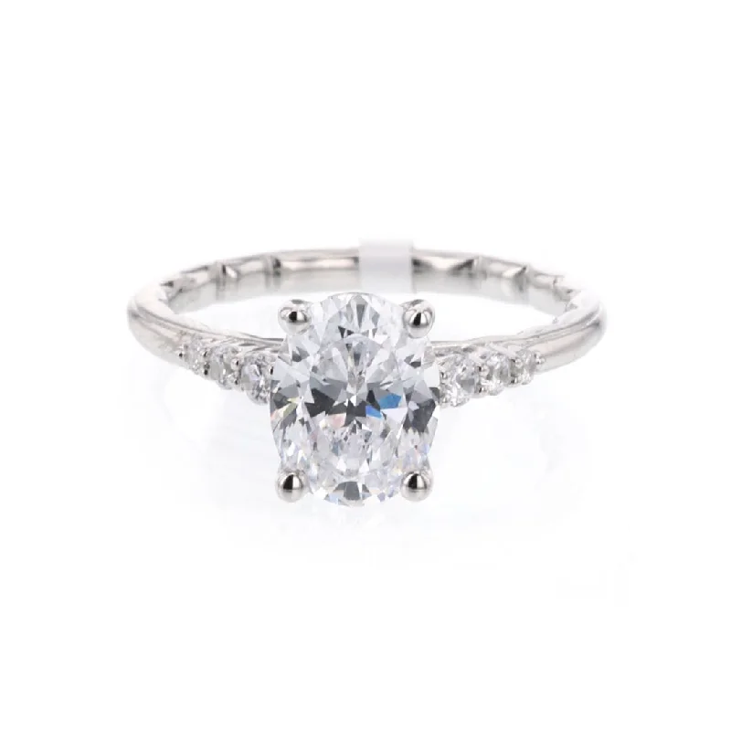 Ladies Engagement Rings with Grandidierite Glow-0.17 ctw Diamond Solitaire Engagement RIng