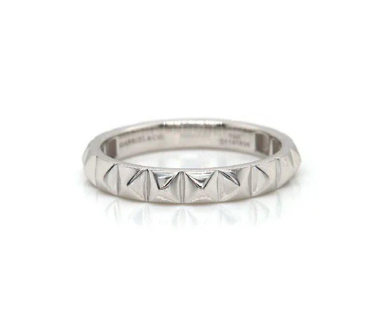 Ladies Linked Accent Rings -Ladies Rings Trendy Shine-New Gabriel & Co. Pyramid Stud Band Ring in 14K