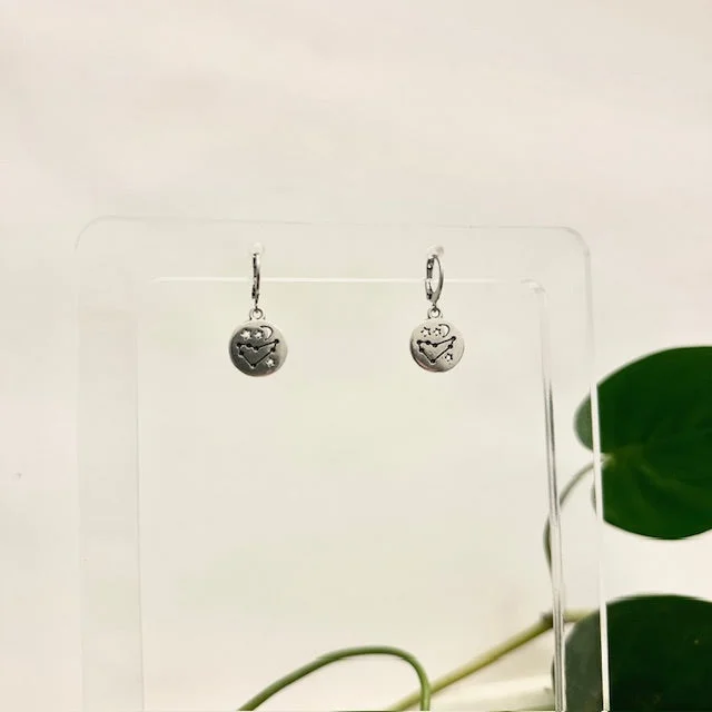 Ladies Platinum Finish Earrings -Ladies Earrings Always Spark-Arch Earrings - Constellations