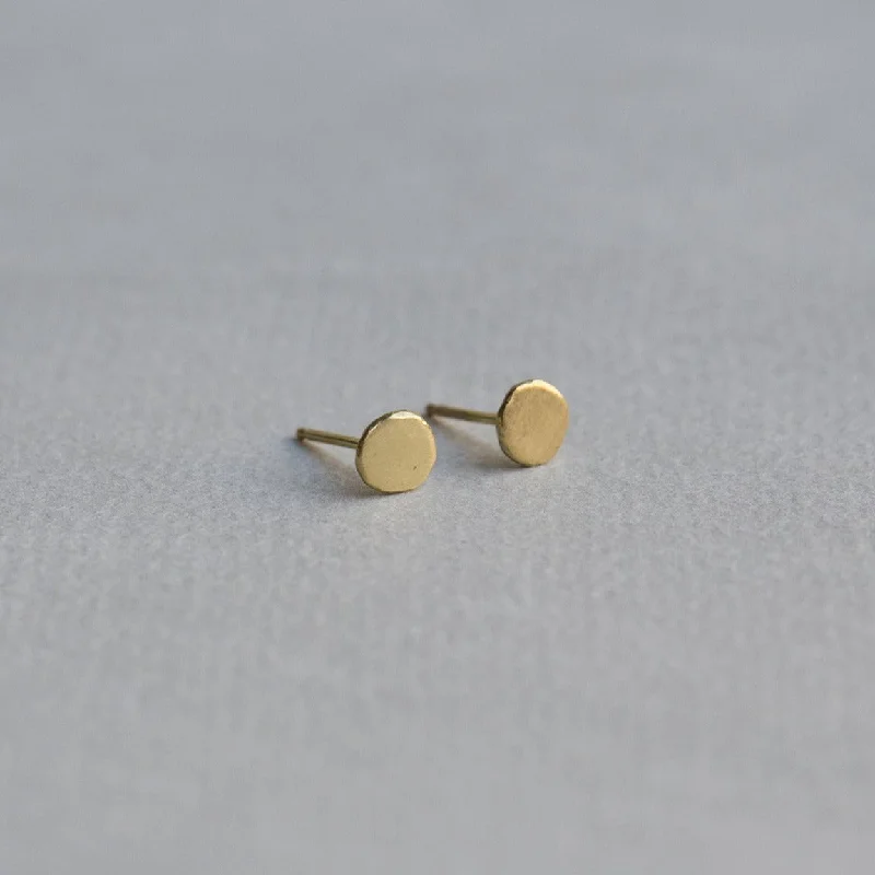 Ladies Key Link Earrings -Ladies Earrings for Dream Spark-Large Xilitla Disc Stud Earrings