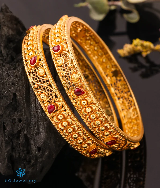 Ladies Bracelets for Winter Glow-Ladies Starry Charm Bracelets -The Dhruvika Silver Kemp Bangle (Size 2.2/2.4/2.6/2.8)