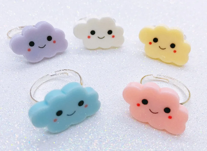 Instant Shipping! Happy Cloud Ring (5 Colors)