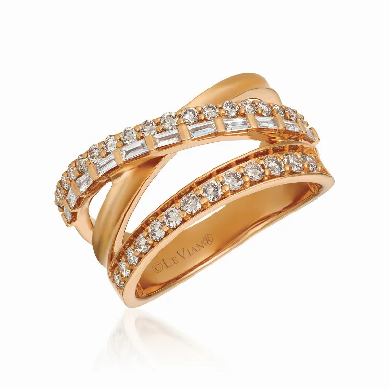 Ladies Hopeful Gleam Rings -Ladies Rings with Arrow Spark-Le Vian Creme Brulee® Diamond Ring TRDF 15