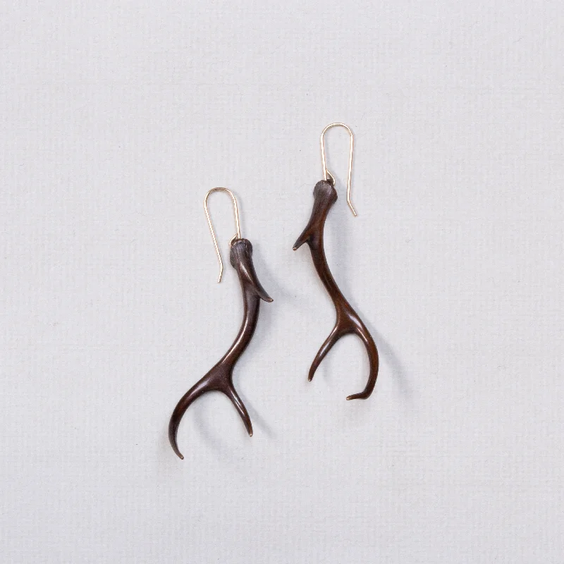 Ladies Resin Mold Earrings -Ladies Earrings with Moon Shine-Antlers Earrings