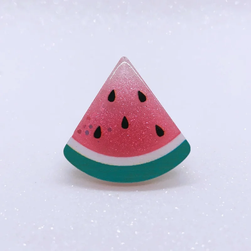 Ladies Memory Token Rings -Ladies Rings for Lawyer Shine-Instant Shipping! Watermelon Slice Ring