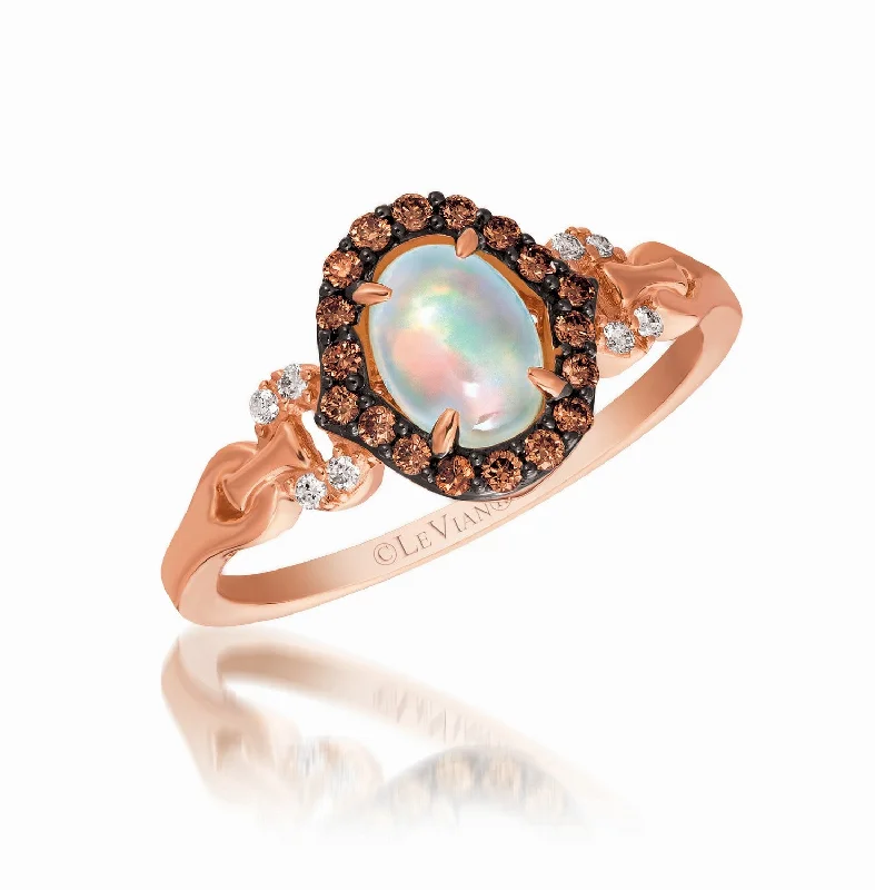 Ladies Ethnic Roots Rings -Ladies Rings with Green Aventurine-Le Vian Opal Chocolatier® Ring SUNRISE  TQQM 4