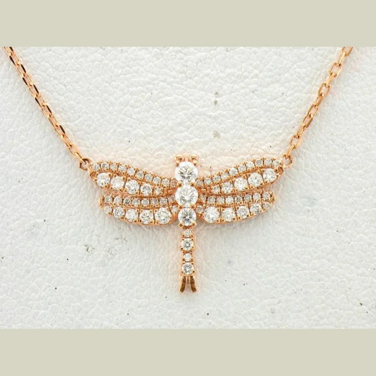 Ladies Necklaces Braided Glow-Ladies Horse Shoe Necklaces -Le Vian 14K Strawberry Gold Necklace