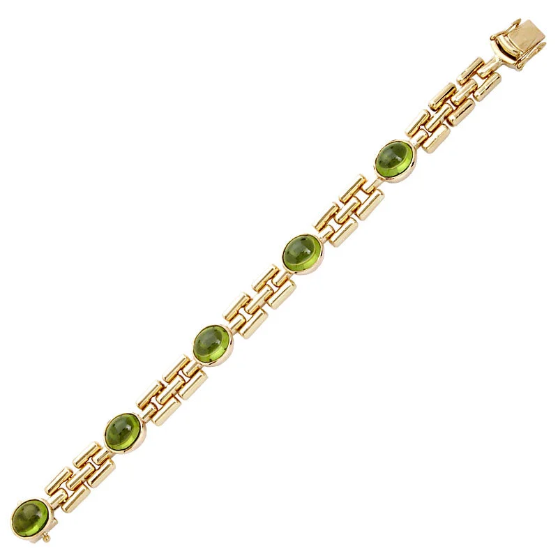 Ladies Bracelets for Music Spark-Ladies Dragon Scale Bracelets -Bracelet-Peridot