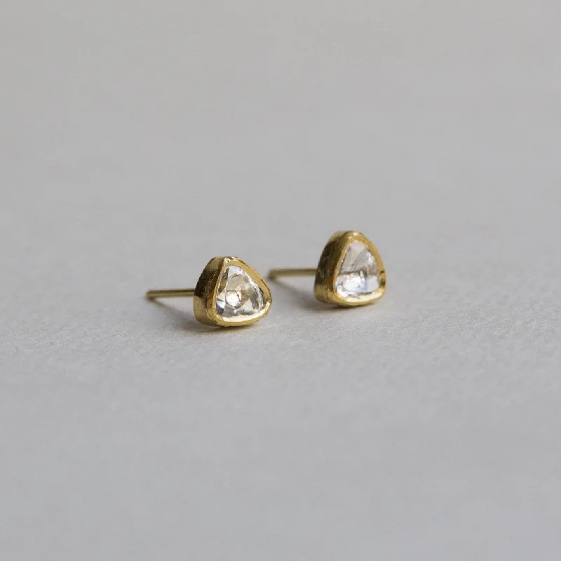 Ladies Sun Ray Earrings -Ladies Earrings for Pioneer Spark-Diamond Slices Stud Earrings