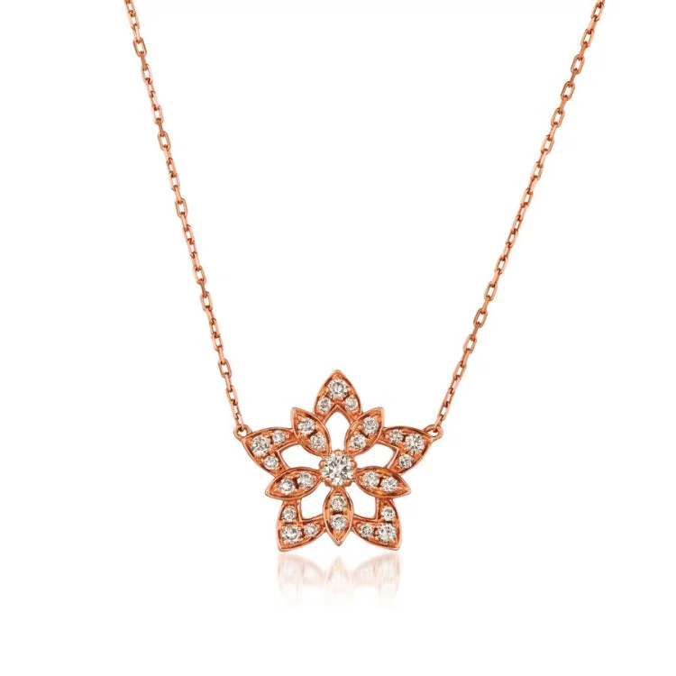 Ladies Necklaces for Leader Glow-Ladies Vivid Color Necklaces -Le Vian 14K Strawberry Gold Necklace