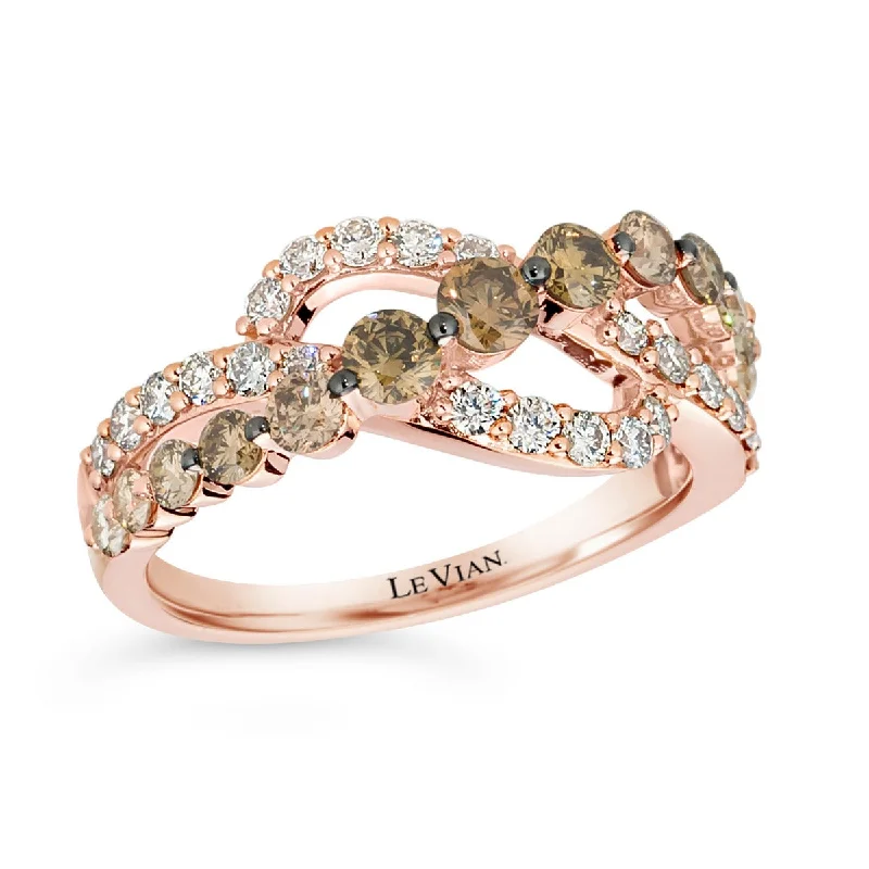 Ladies Energy Lift Rings -Ladies Rings with Silver Cassiterite-Le Vian Chocolate Ombré Diamonds® Ring TRDY 87